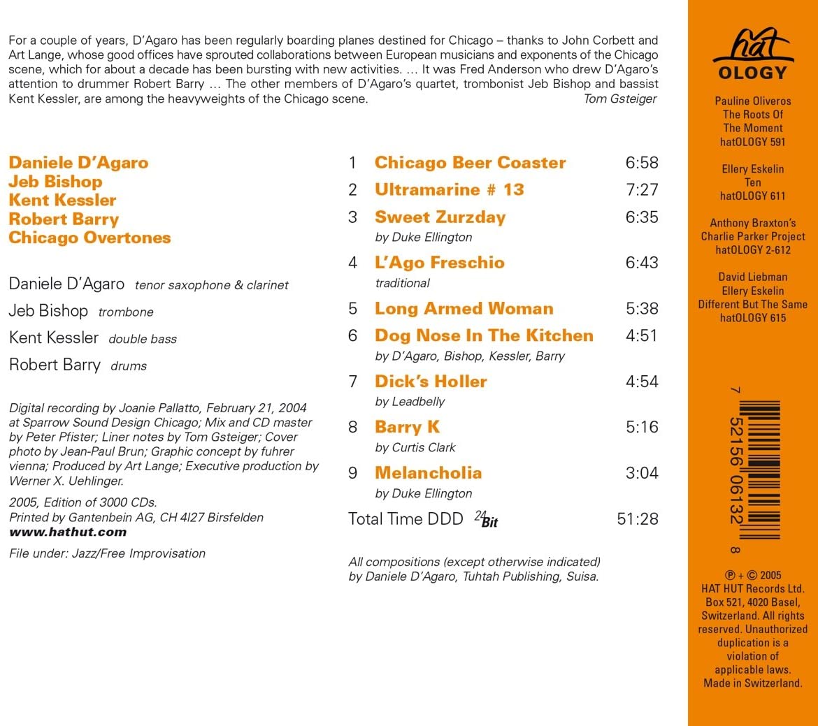 D'Agaro/Bishop/Kessler/Barry/Overtones: Chicago Overtones - slide-1