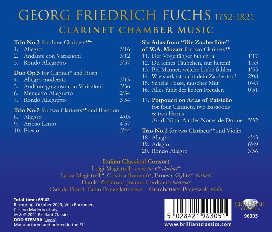 Fuchs: Clarinet Chamber Music - slide-1