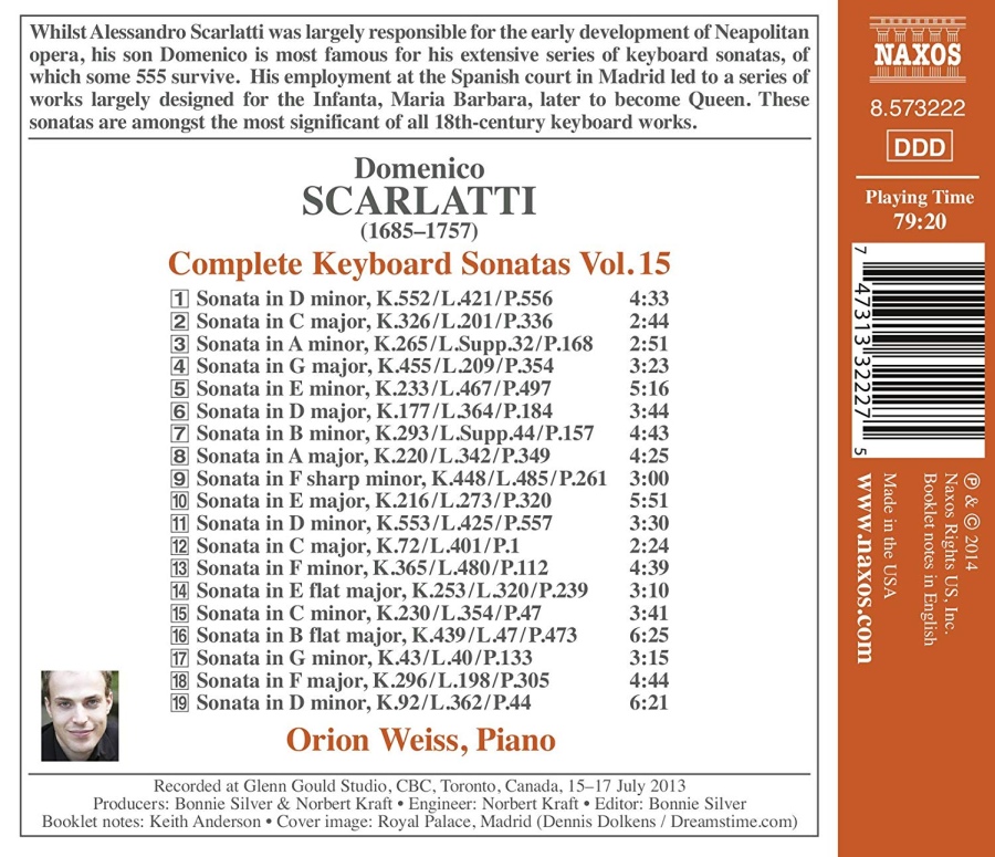 Scarlatti: Keyboard Sonatas 15 - slide-1