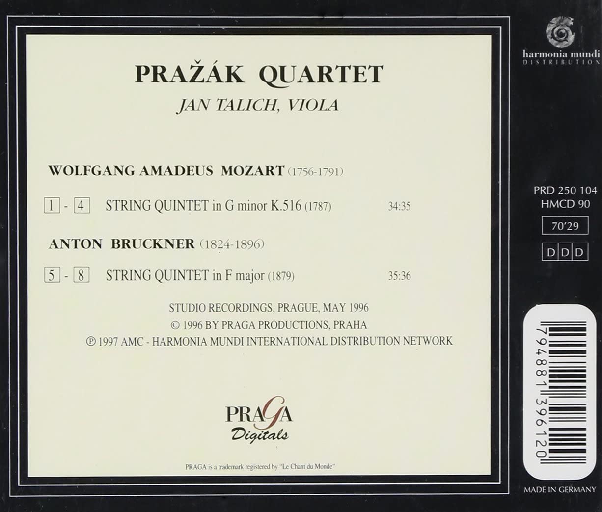 Mozart/Bruckner: String Quintets - slide-1