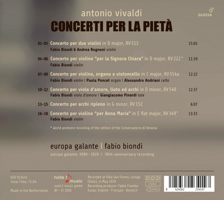 Vivaldi: Concerti per La Pieta - slide-1