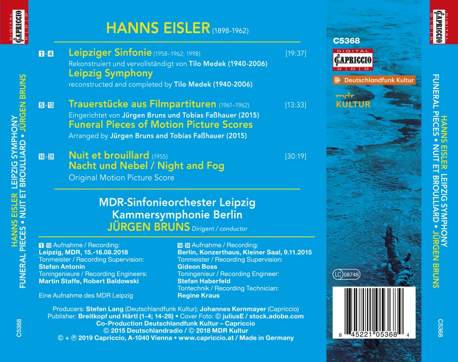 Eisler: Leipzig Symphony; Funeral Pieces; Nuit et brouillard - slide-1