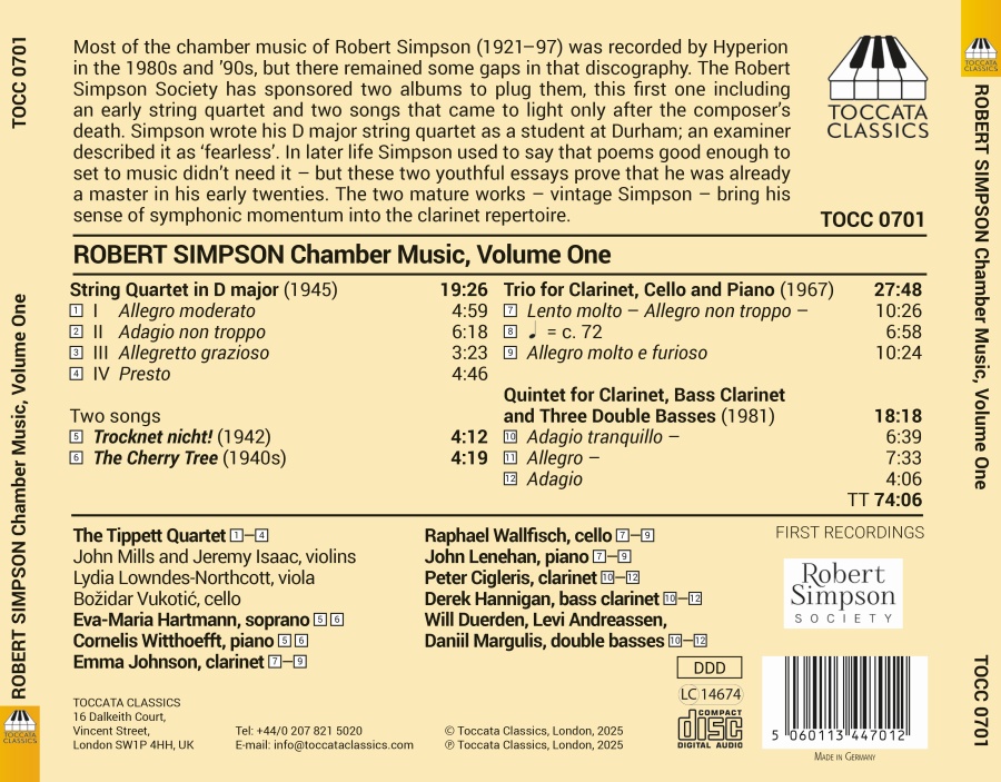 Simpson: Chamber Music Vol. 1 - slide-1