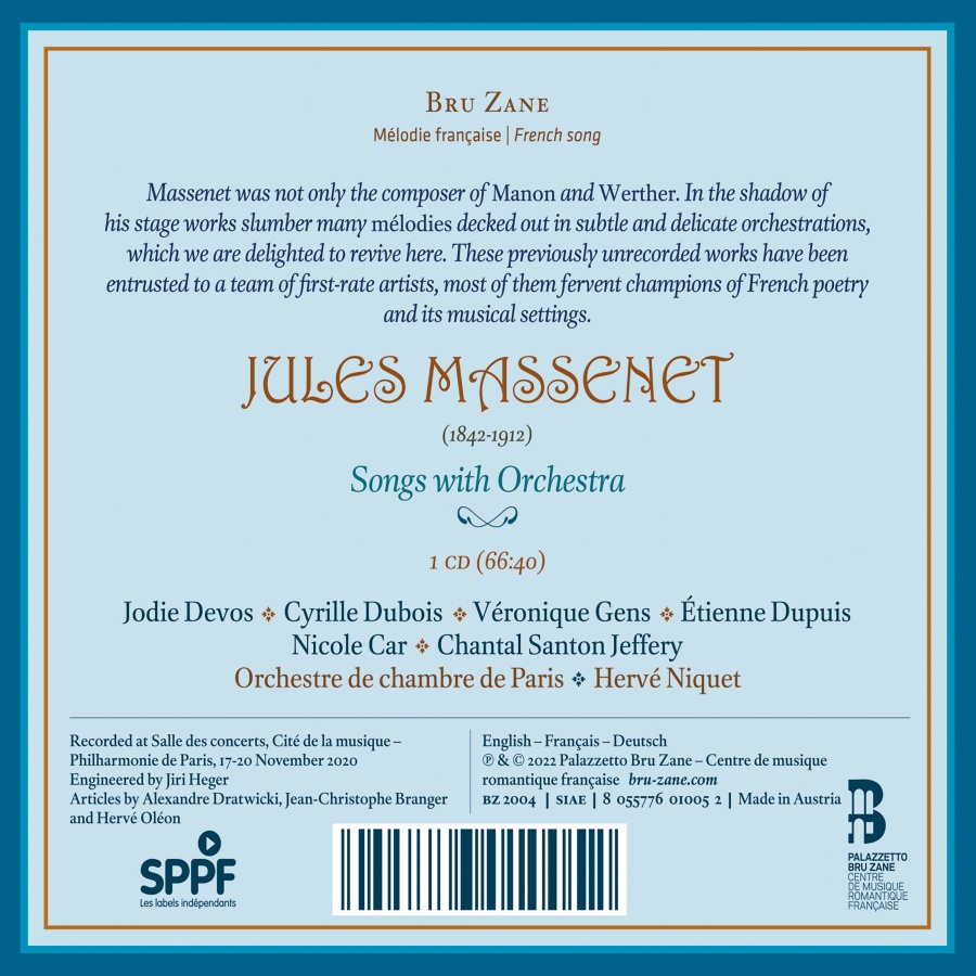 Massenet: Songs with Orchestra - slide-1