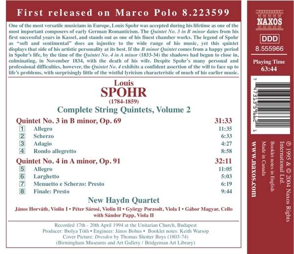 SPOHR: Compl. String Quintets - Vol.2 - slide-1