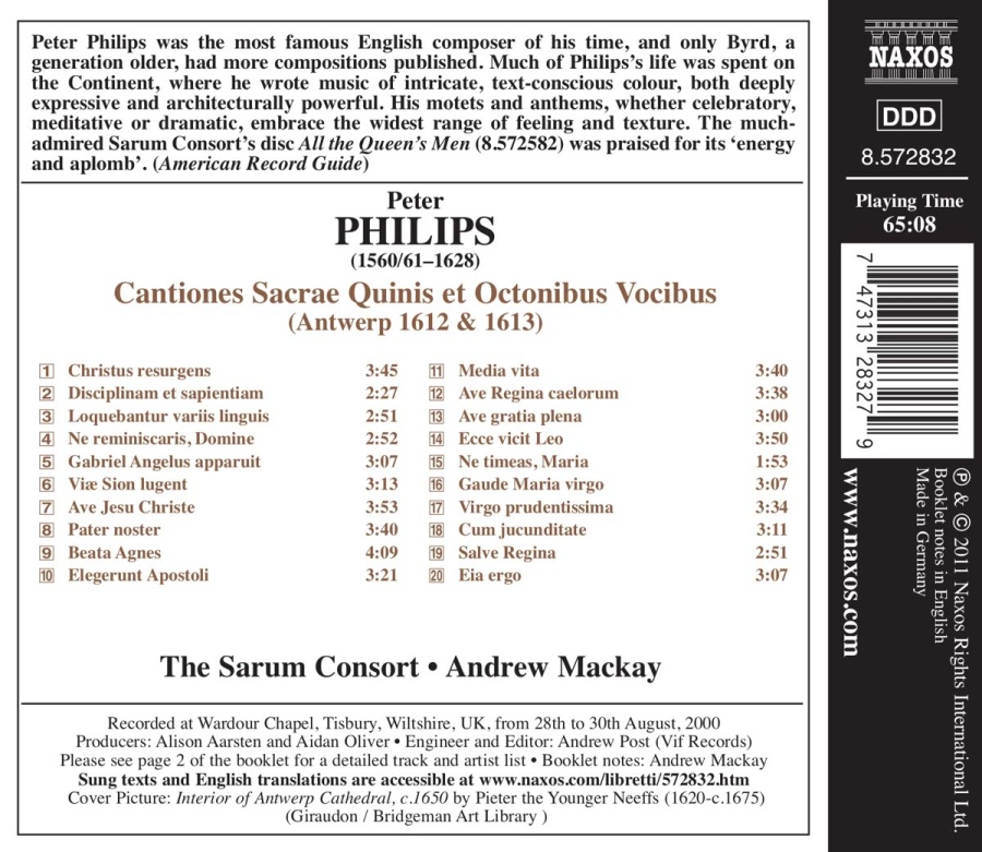Philips: Cantiones Sacrae Quinis et Octonibus Vocibus - slide-1