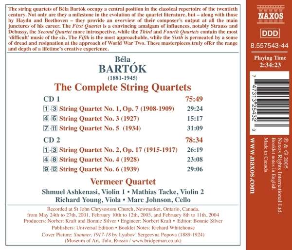 BARTOK: String Quartets (Complete) - slide-1