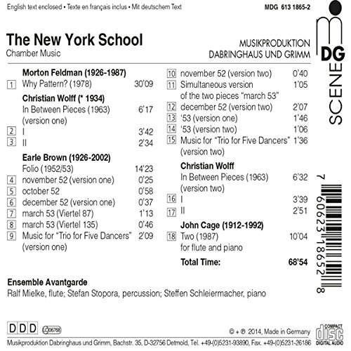The New York School – Feldman, Wolff, Brown, Cage - slide-1