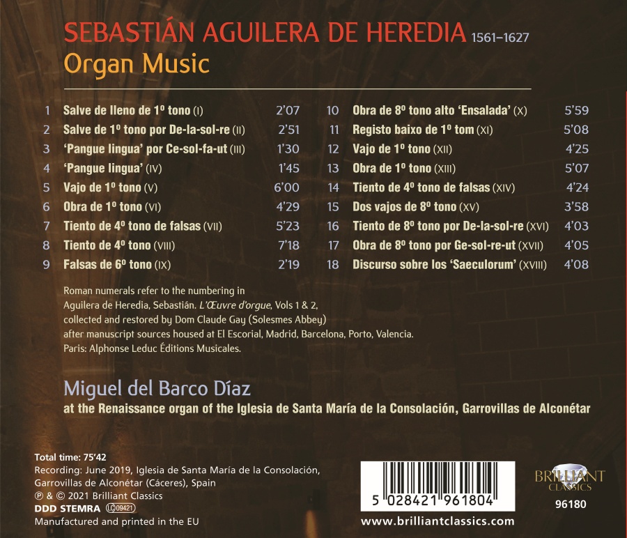 Aguilera de Heredia: Organ Music - slide-1