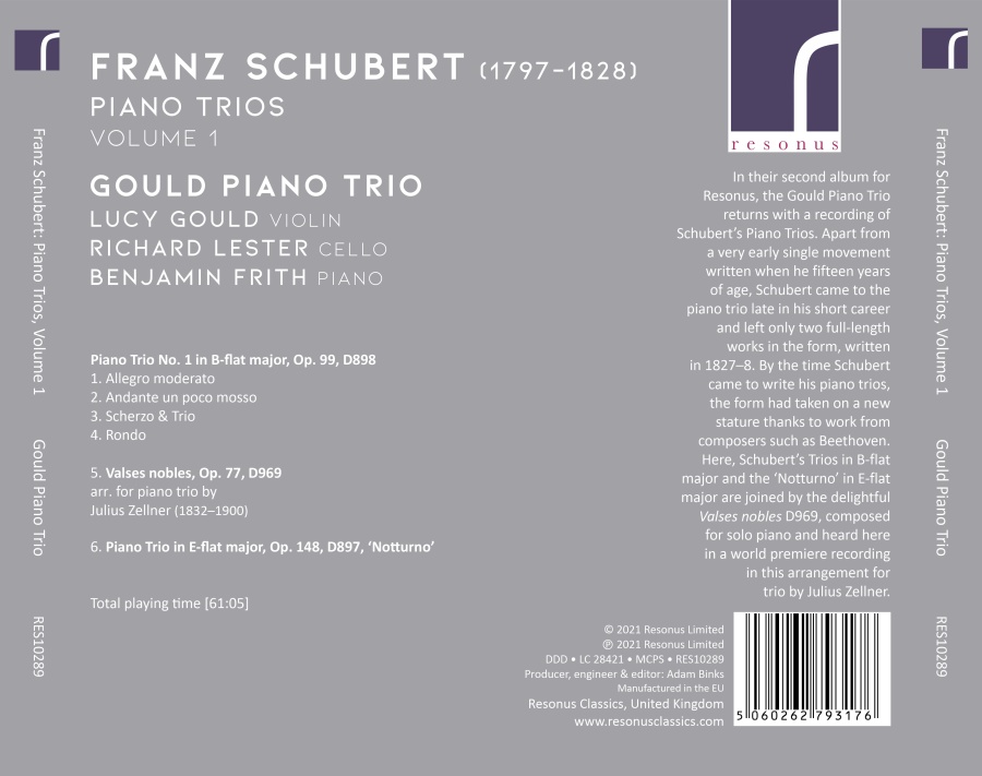 Schubert: Piano Trios Volume 1 - slide-1
