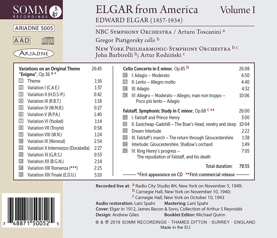 Elgar from America Volume 1 - slide-1