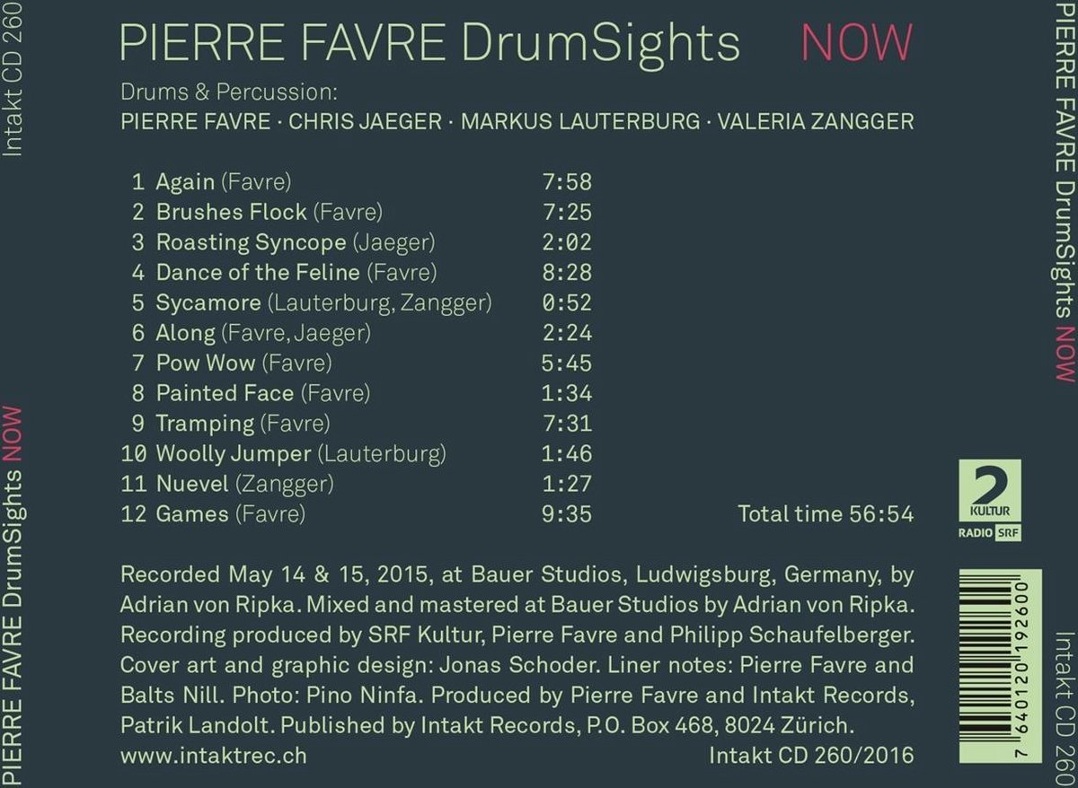 Pierre Favre Drumsights: Now - slide-1