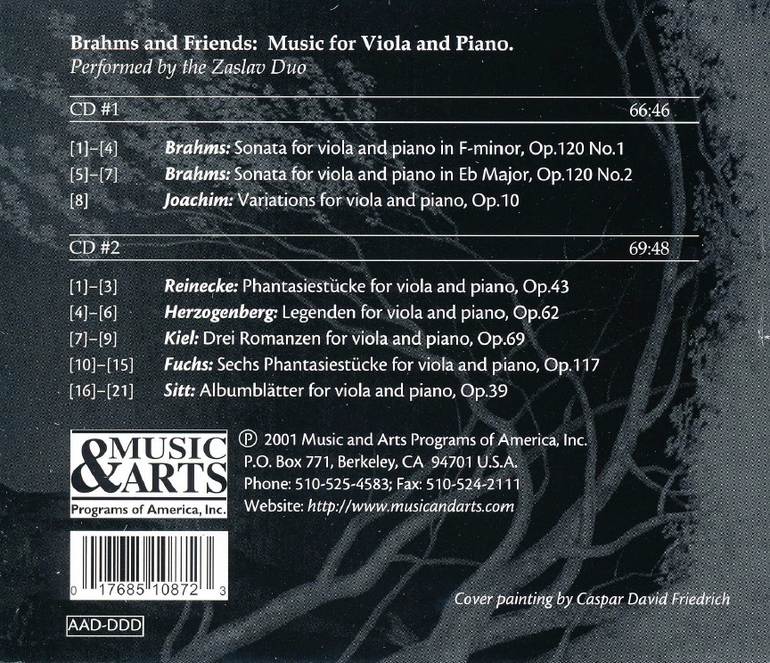 Brahms & Friends: Music for Viola and Piano - slide-1