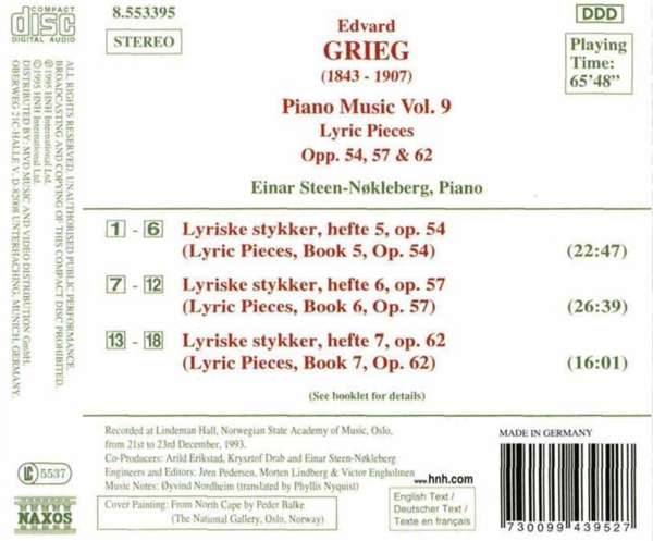 GRIEG: Piano Music Vol. 9 - slide-1
