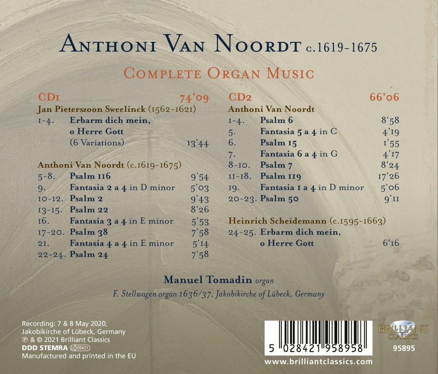 Van Noordt: Complete Organ Music - slide-1