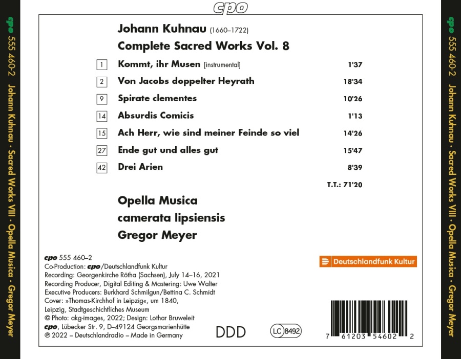 Kuhnau: Complete Sacred Works Vol. 8 - slide-1