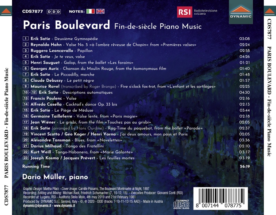 Paris Boulevard, Fin-de-si?cle Piano Music - slide-1