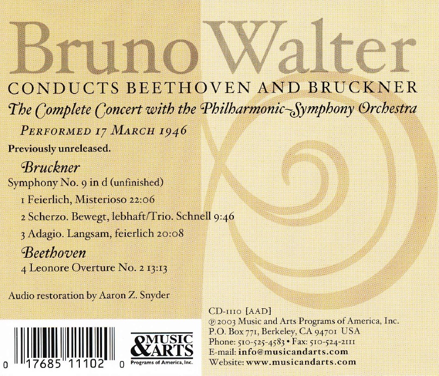 Bruno Walter conducts Bruckner & Beethoven - slide-1