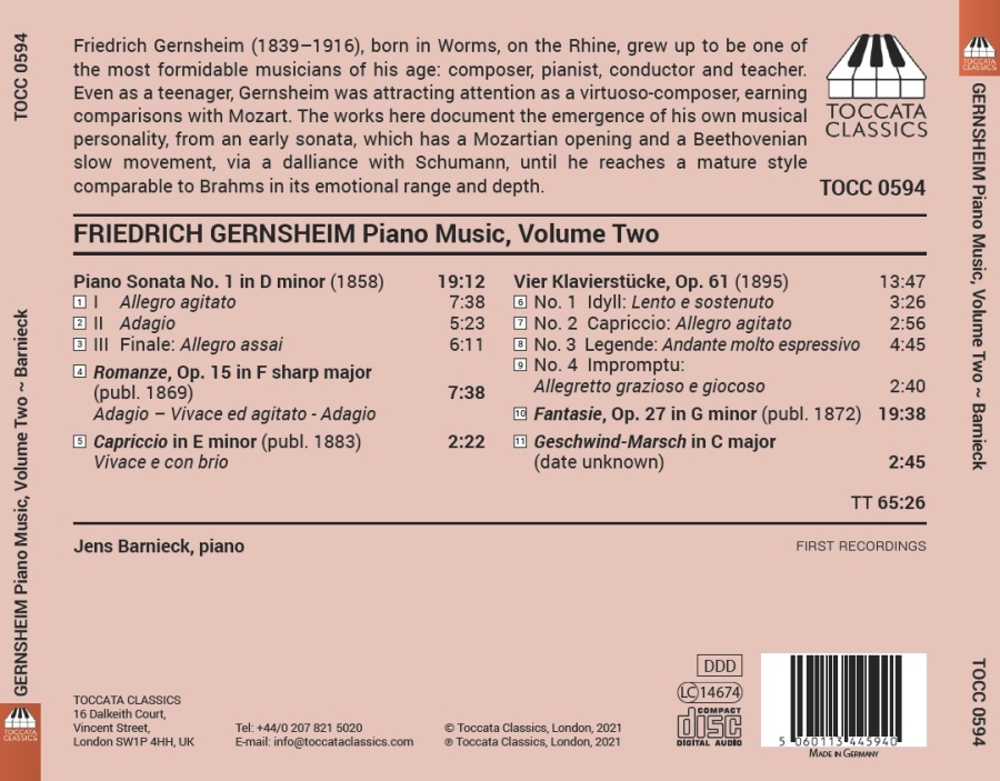 Gernsheim: Piano Music Vol. 2 - slide-1