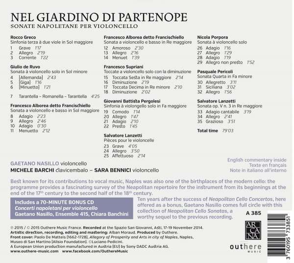 Nel giardino di Partenope - Sonate napoletane per violoncello - slide-1