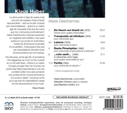 Klaus Huber: Complete Cello Works - slide-1