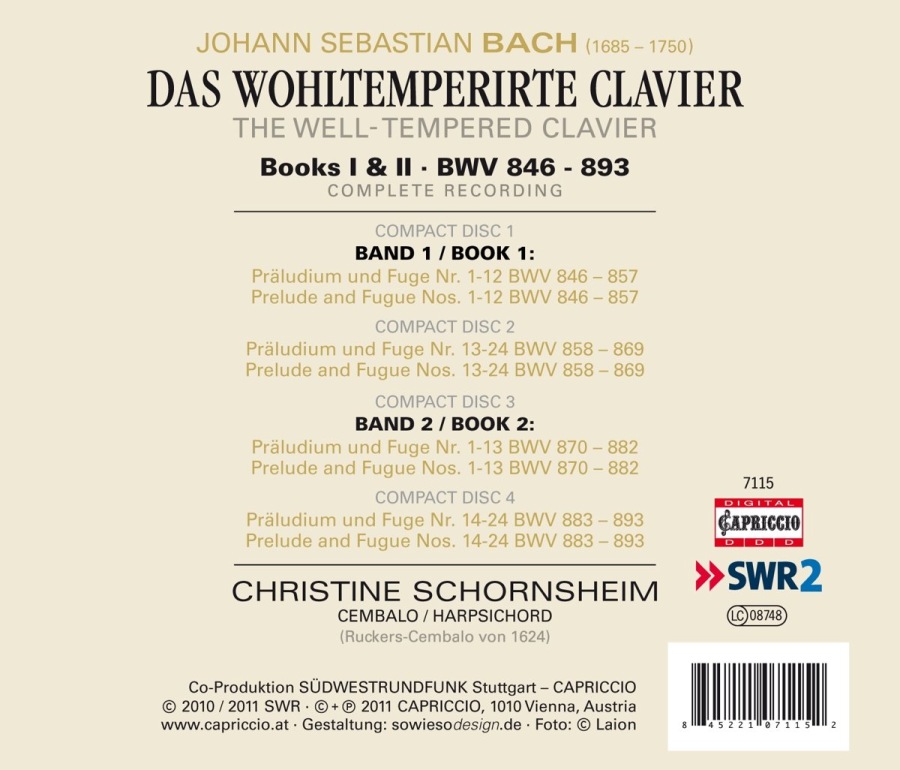 Bach: Das Wohltemperirte Clavier, Books I & II - Complete Recording - slide-1