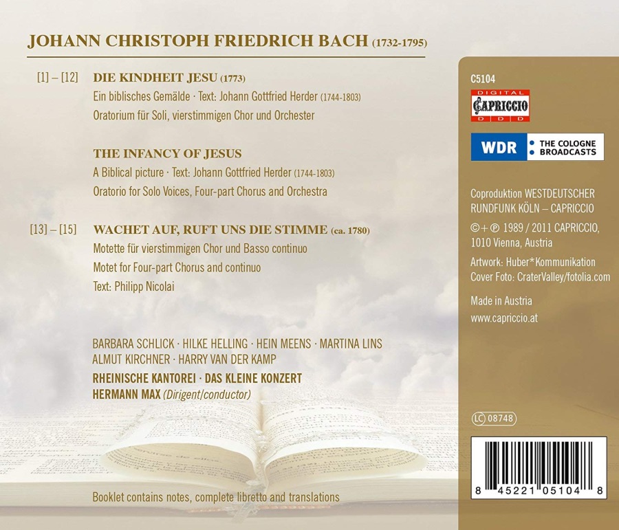 Bach, J.C.F.: Kindheit Jesu - Oratorio - slide-1