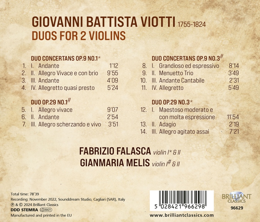 Viotti: Duos for 2 Violins - slide-1