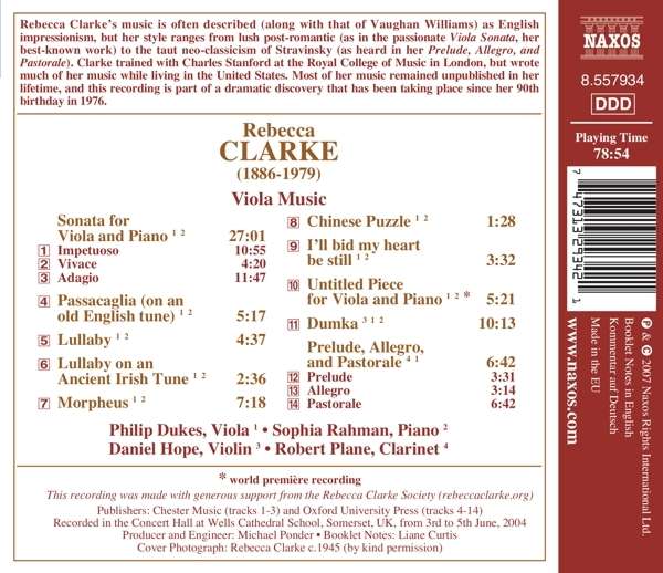 CLARKE: Viola Sonata, Dumka - slide-1