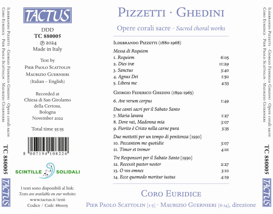 Pizzetti & Ghedini: Sacred Choral Works - slide-1