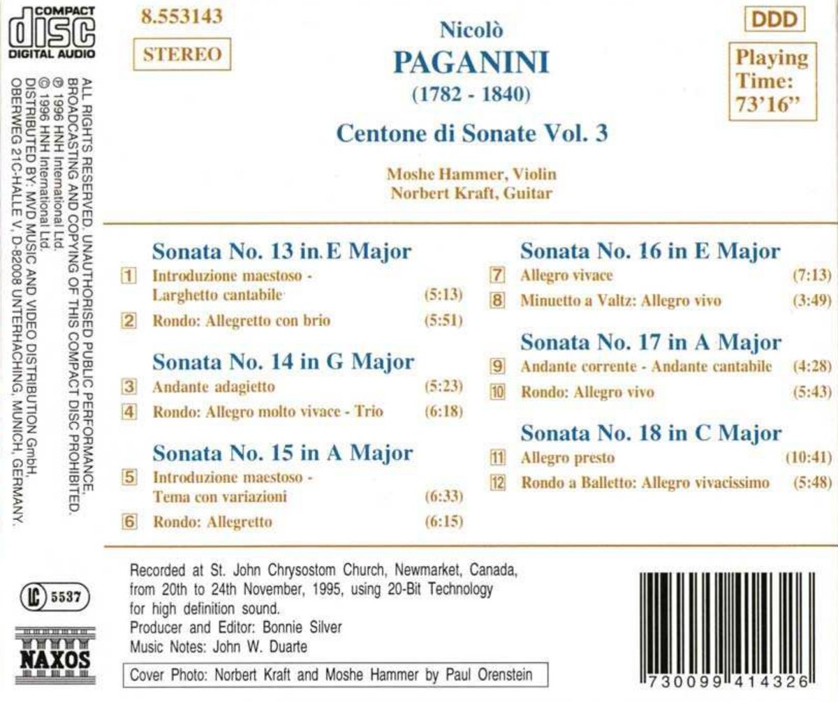PAGANINI: Centone di Sonate vol. 3 - slide-1