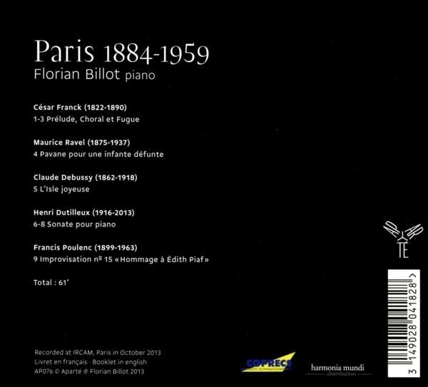 Paris (1884-1959) - Franck/Debussy/Dutilleux/Ravel/Poulenc - slide-1
