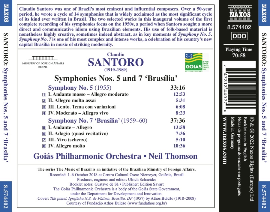 Santoro: Symphonies Nos. 5 and 7 ‘Brasília’ - slide-1