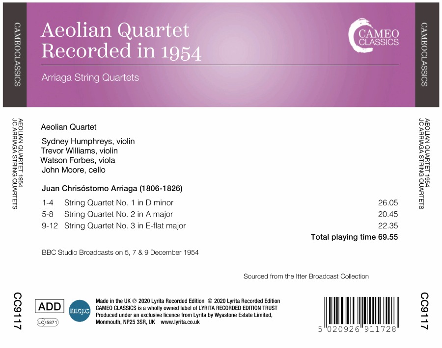 Arriaga: String Quartets 1 - 3 - slide-1