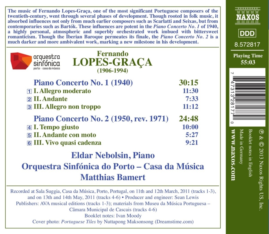 Lopes-Graça: Piano Concertos Nos. 1 and 2 - slide-1