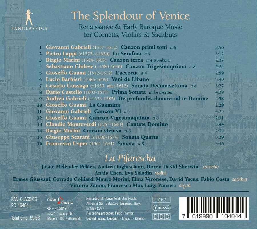 The Splendour of Venice - Music for Cornetts, Violins & Sackbuts - slide-1