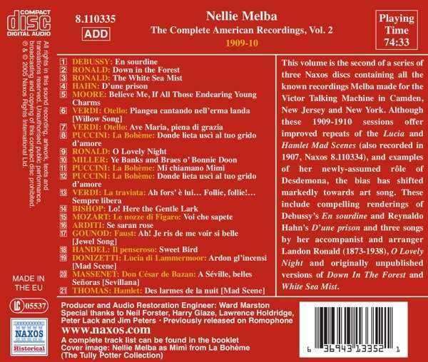 GREAT SINGERS - MELBA vol. 2 - slide-1