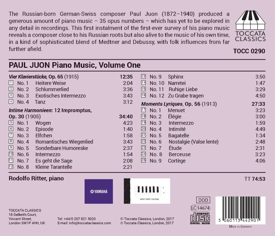 Juon: Piano Music Vol. 1 - slide-1