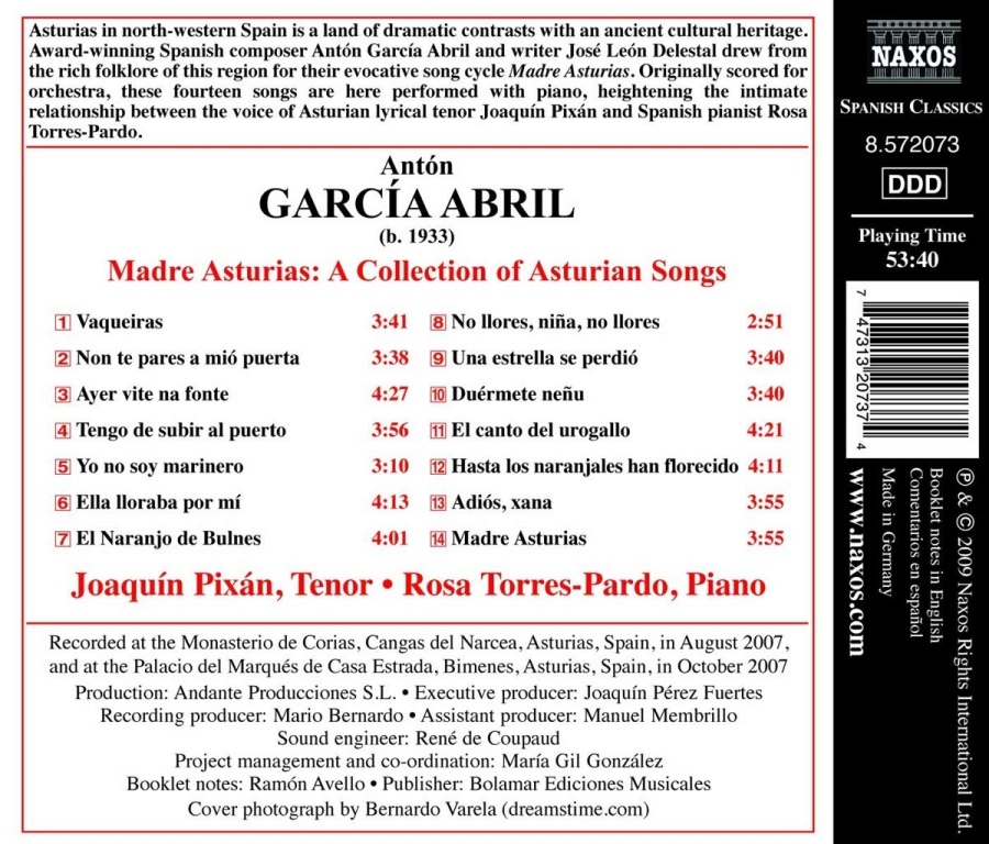 Garcia Abril: Madre Asturias - A Collection of Asturian Songs - slide-1