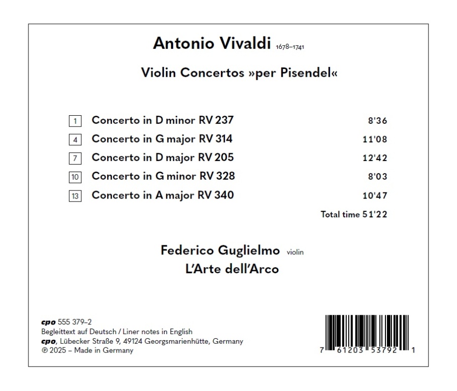 Vivaldi: Violin Concertos »per Pisendel« - slide-1