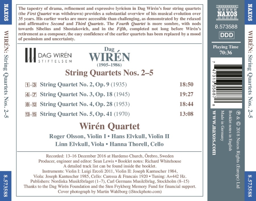 Wirén: String Quartets Nos. 2 - 5 - slide-1