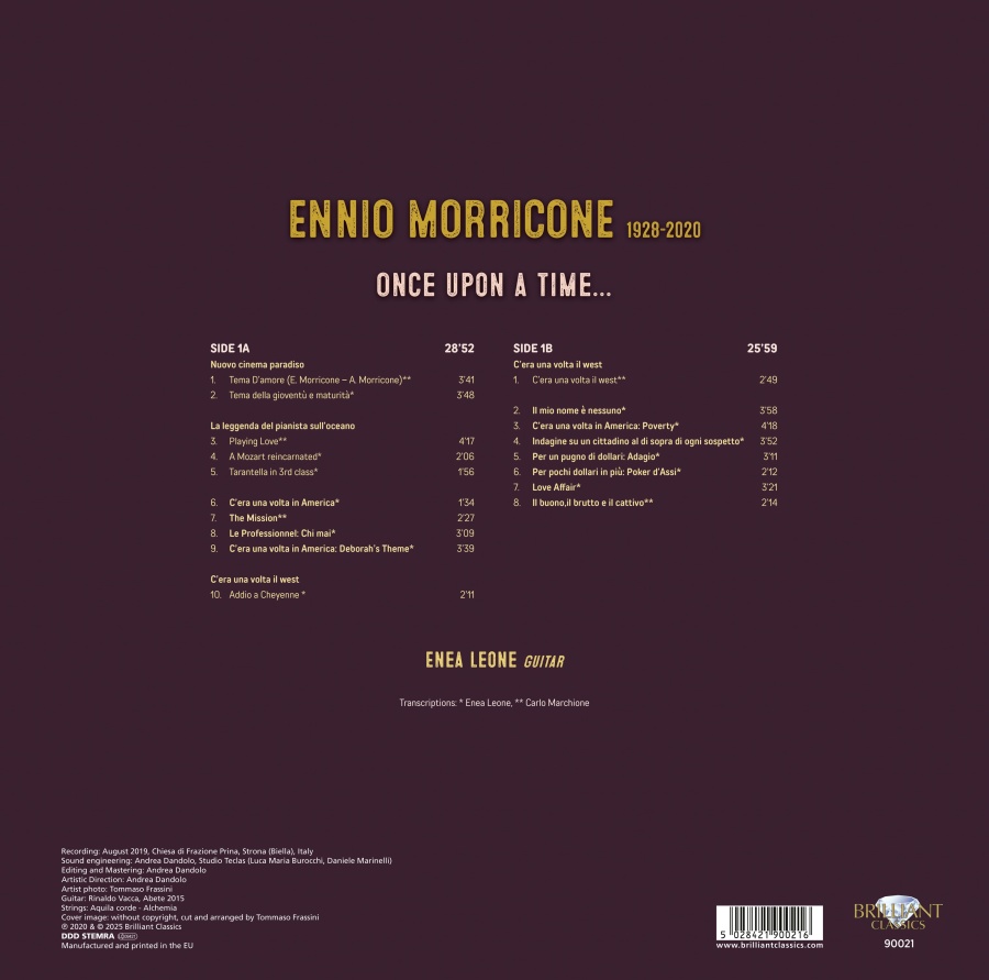 Morricone: Once upon a time - arrangements for guitar (LP) - slide-1