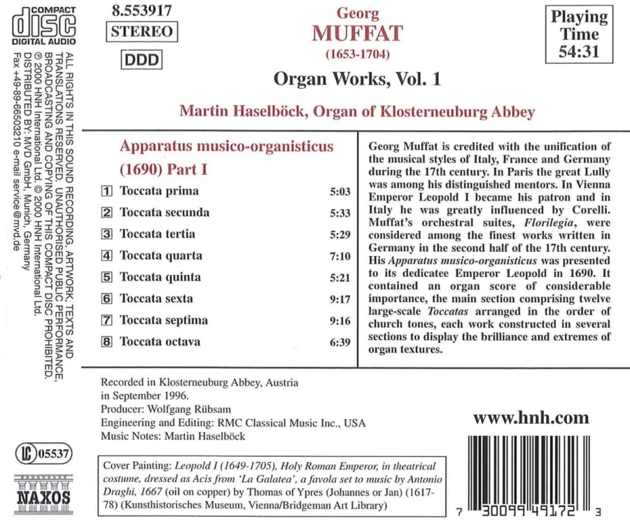 MUFFAT: Organ Works, Vol. 1 - slide-1