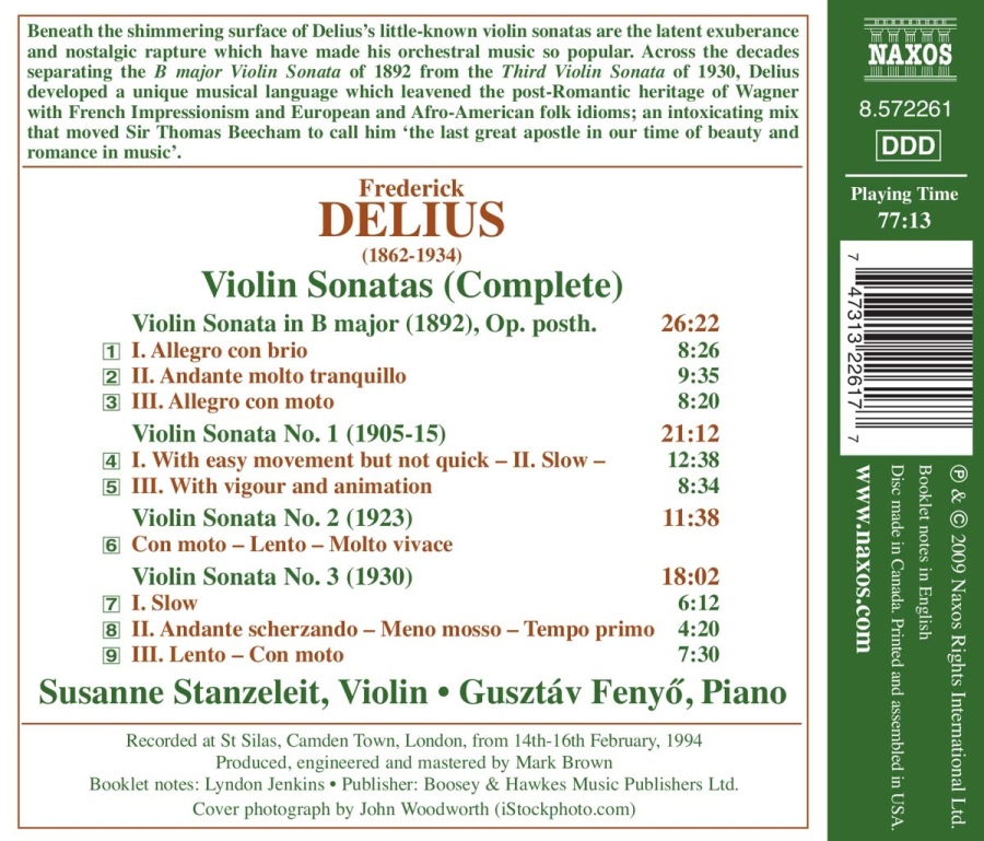 Delius: Violin Sonatas (Complete) - slide-1