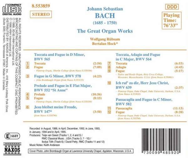 BACH: Great Organ Works - slide-1