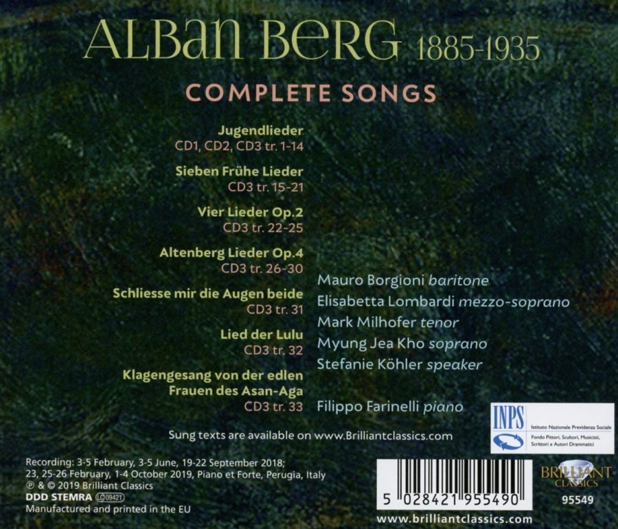 Berg: Complete Songs - slide-1