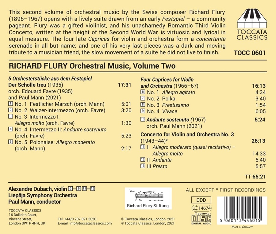 Flury: Orchestral Music Vol. 2 - slide-1
