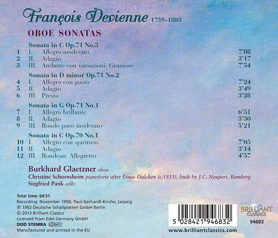 Devienne: Oboe Sonatas - slide-1
