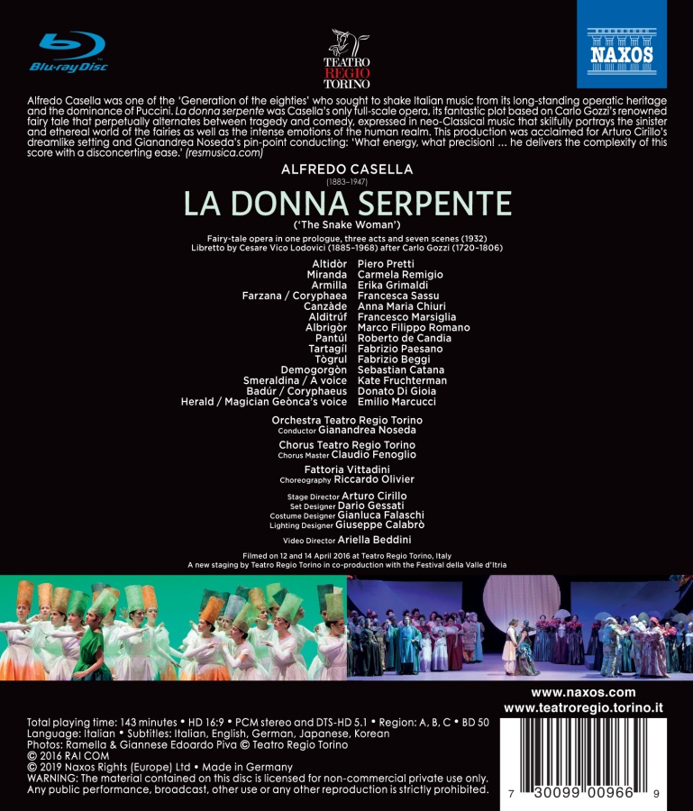 Casella: La Donna Serpente - slide-1
