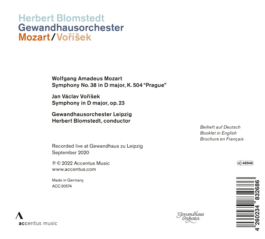 Mozart: Symphony No. 38 “Prague” / Voříšek: Symphony in D major - slide-1